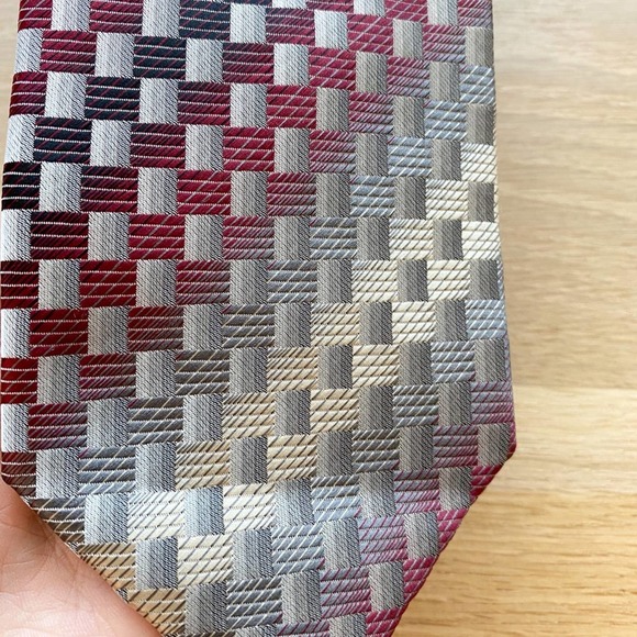 ALEXANDER JULIAN COLOURS Men's Multi Striped Handmade Polyester Necktie sz OS - Picture 8 of 14